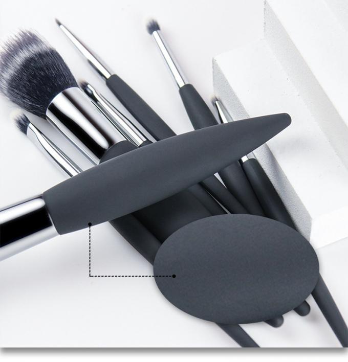 7 Pieces Luxury Travel Makeup Brush Set Easy Grip Durable Plastic Handle(图3)
