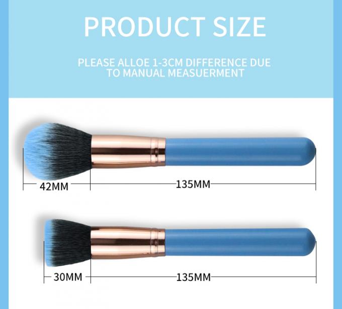 Perfect Soft Synthetic Makeup Brush Set 10Pcs Bristles Wooden Handle Contour(图1)