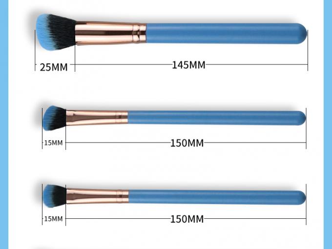 Perfect Soft Synthetic Makeup Brush Set 10Pcs Bristles Wooden Handle Contour(图2)