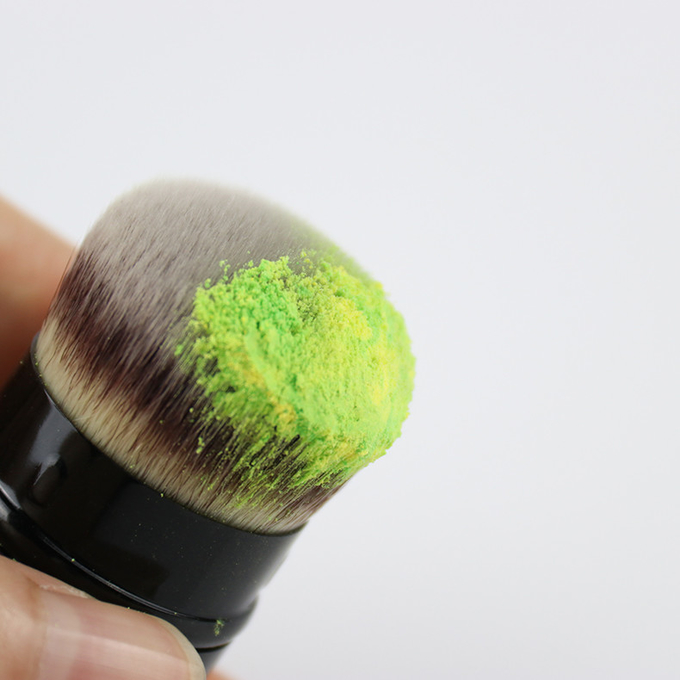Powder Retractable Makeup Brush Aluminum Handle skin friendly(图4)